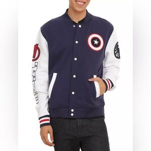 Marvel Captain America Varsity Jacket from Hot Topic - Size XS